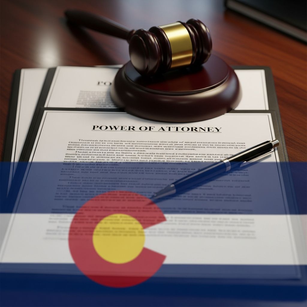 Colorado Power of Attorney: Legal Guide & Requirements Master Colorado's POA laws: requirements, types, and how to protect your interests.