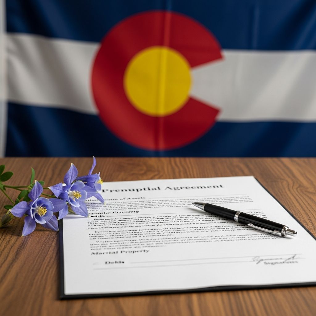 Navigate Colorado prenup laws with clarity: requirements, protections, and enforcement.