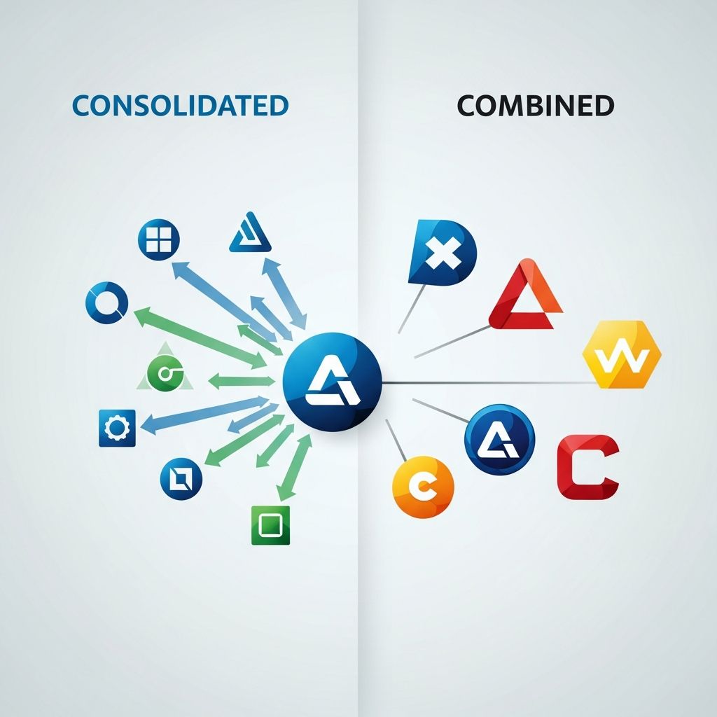Understand the differences between consolidated and combined financial statements to choose the right reporting method for your business structure and stakeholders.