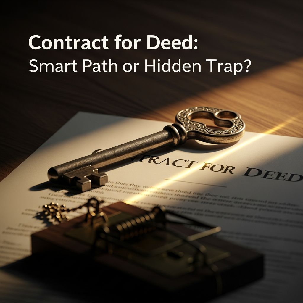 Discover if a contract for deed offers a viable homeownership route or exposes you to undue risks in real estate transactions.