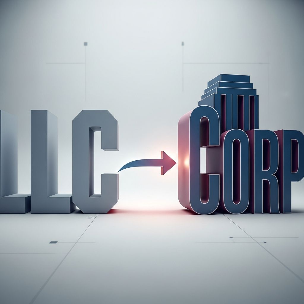 Comprehensive guide to transforming your LLC into a corporation for growth, funding, and tax optimization strategies.