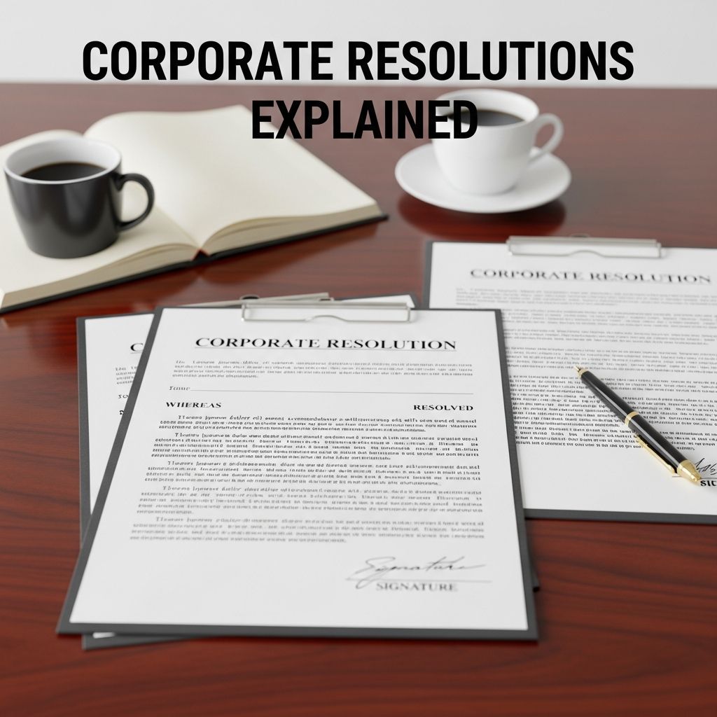 Master corporate resolutions: essential tools for board decisions, legal compliance, and business governance.