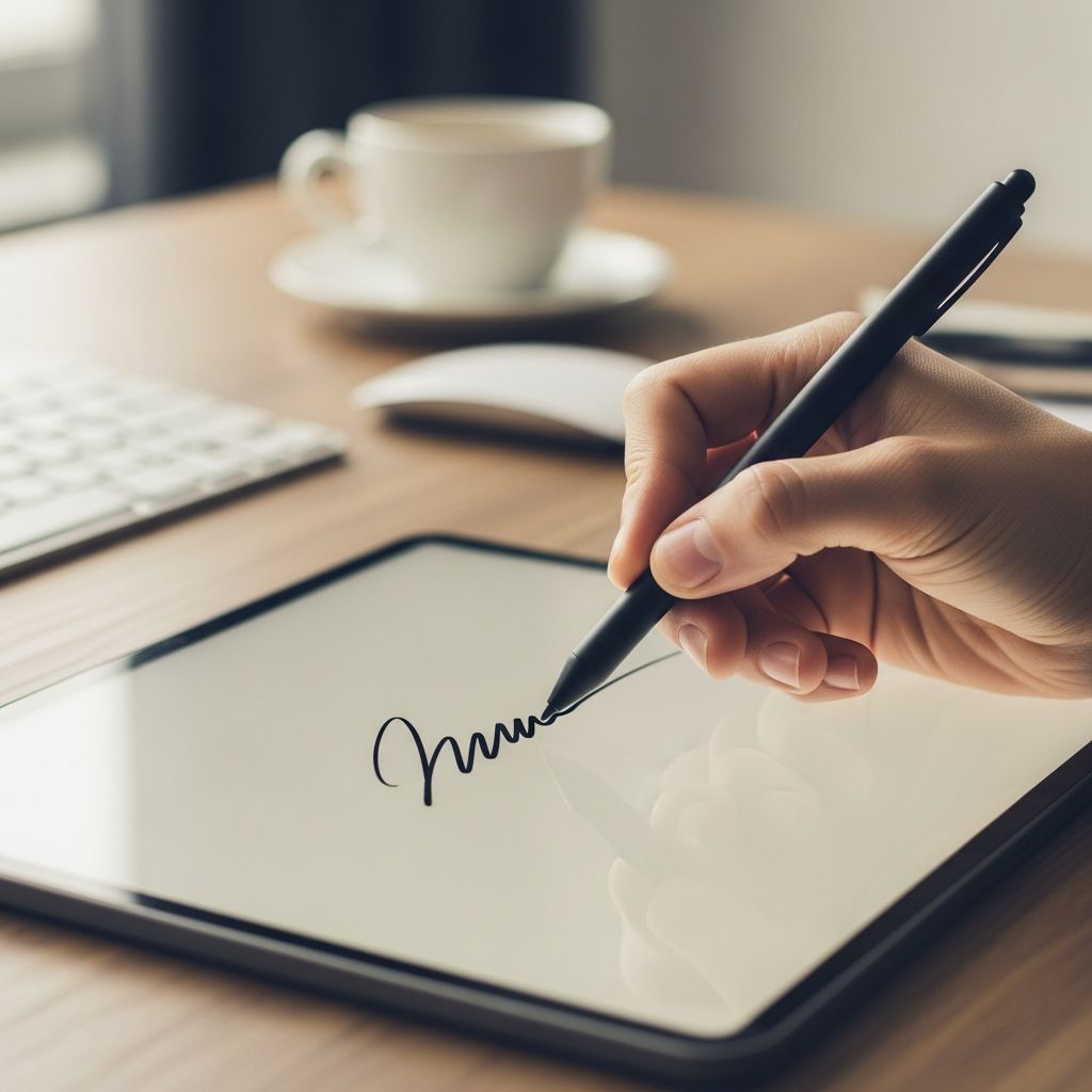 Master the art of generating authentic-looking handwritten signatures for seamless online document signing and professional workflows.