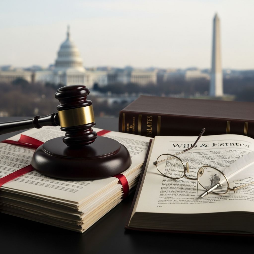 Essential guide to drafting, executing, and managing a legally binding will in the District of Columbia for secure asset distribution.