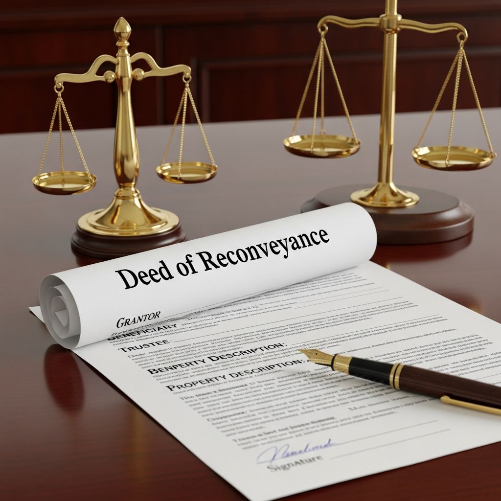 Unlock full property ownership: Master the deed of reconveyance process after mortgage payoff for clear title and peace of mind.