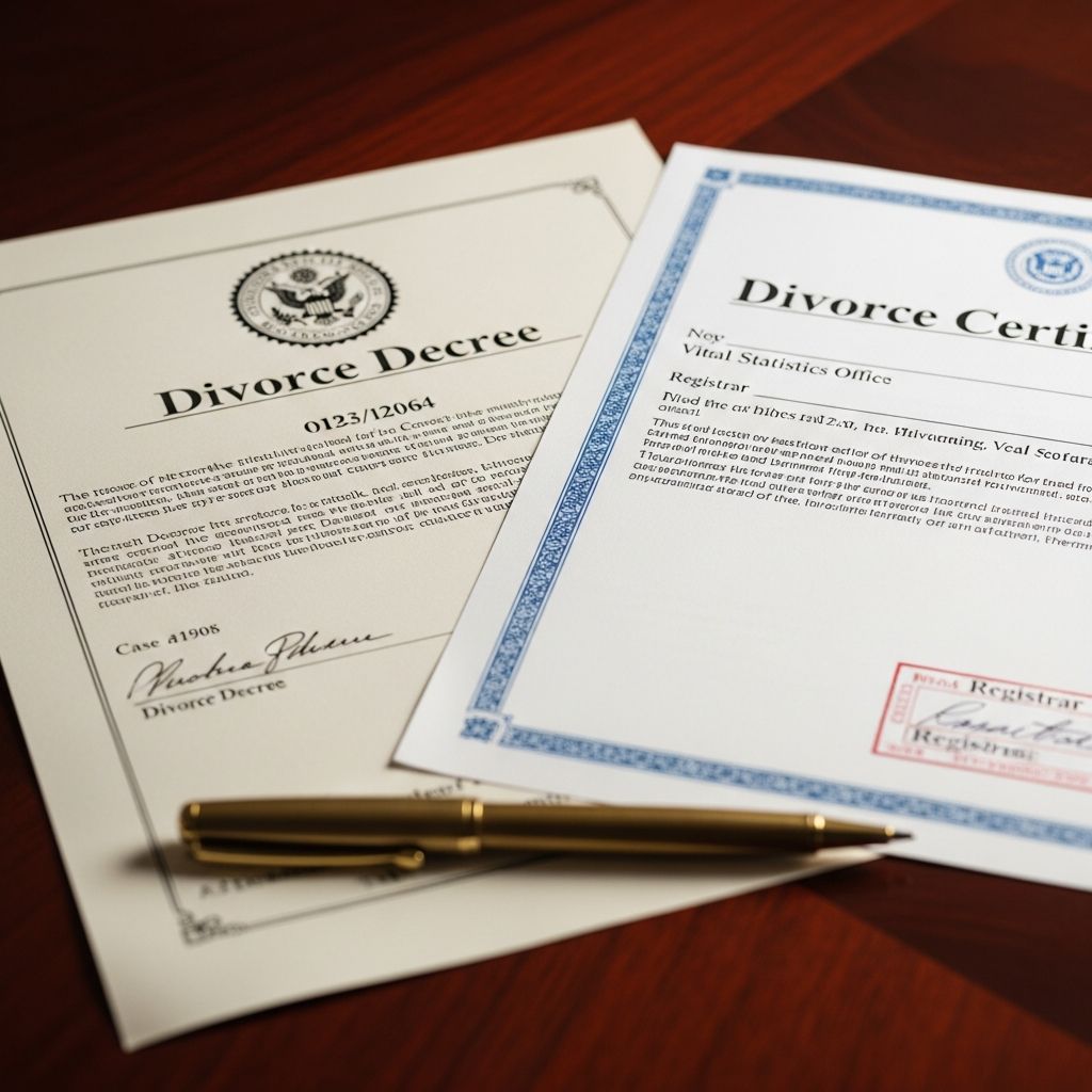 Understand the vital differences between a divorce decree and certificate to navigate post-divorce needs effectively and avoid common pitfalls.