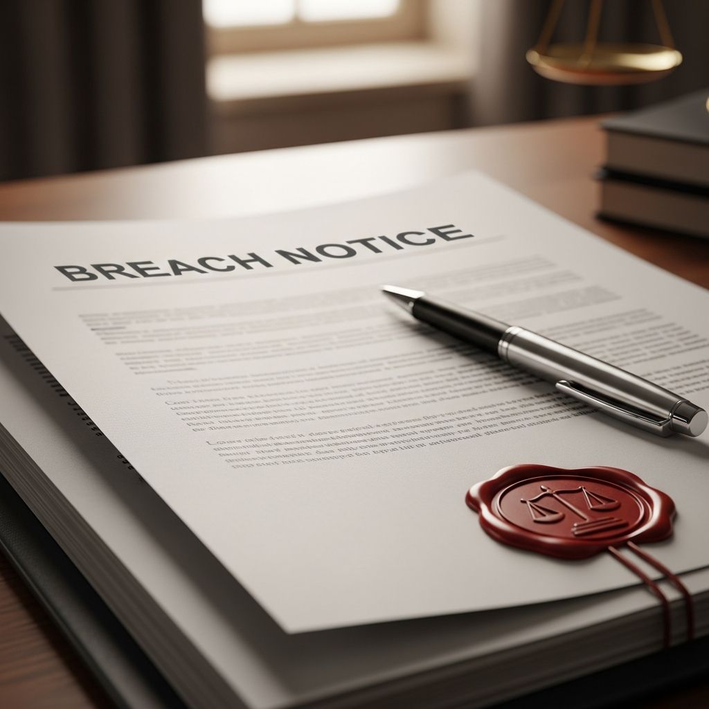 Master the art of creating effective breach of contract notices to enforce agreements and safeguard your business interests.