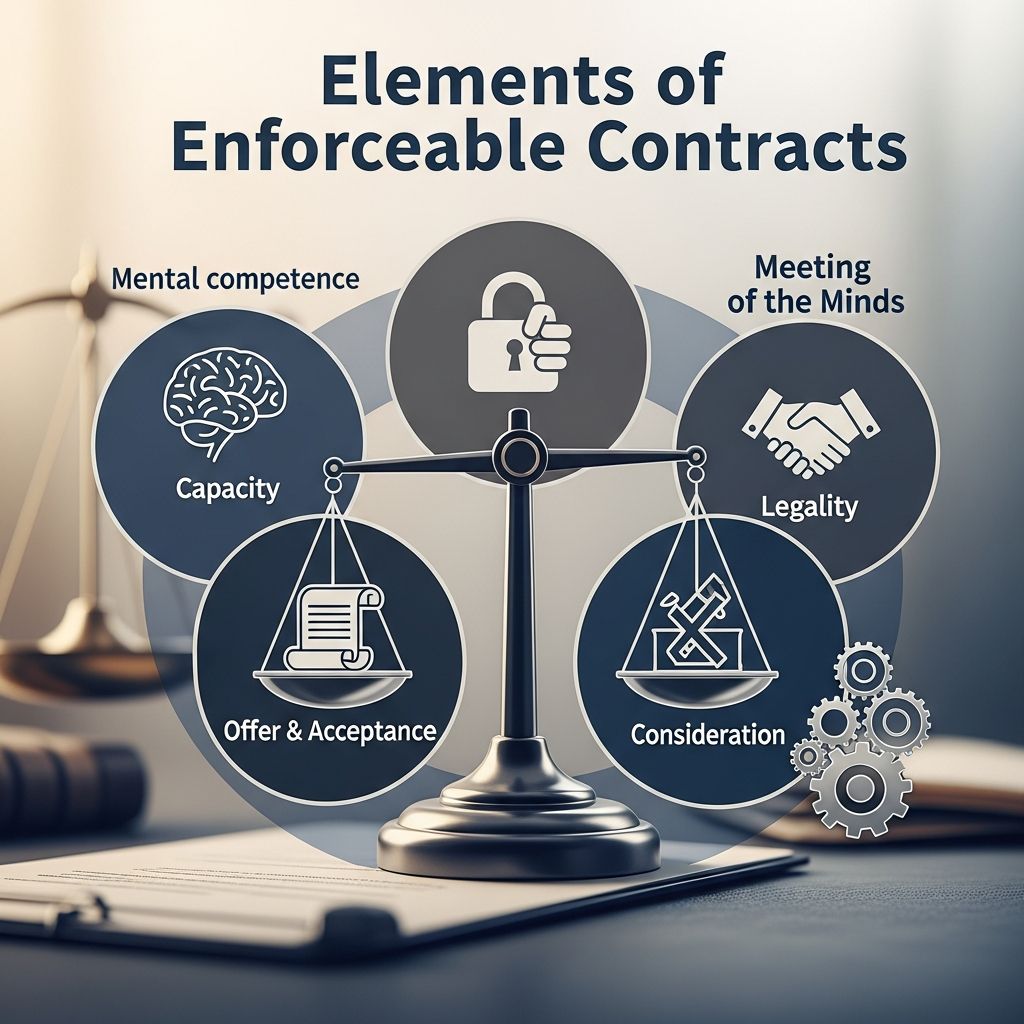 Discover the core components that transform everyday agreements into powerful, court-enforceable contracts in business and life.