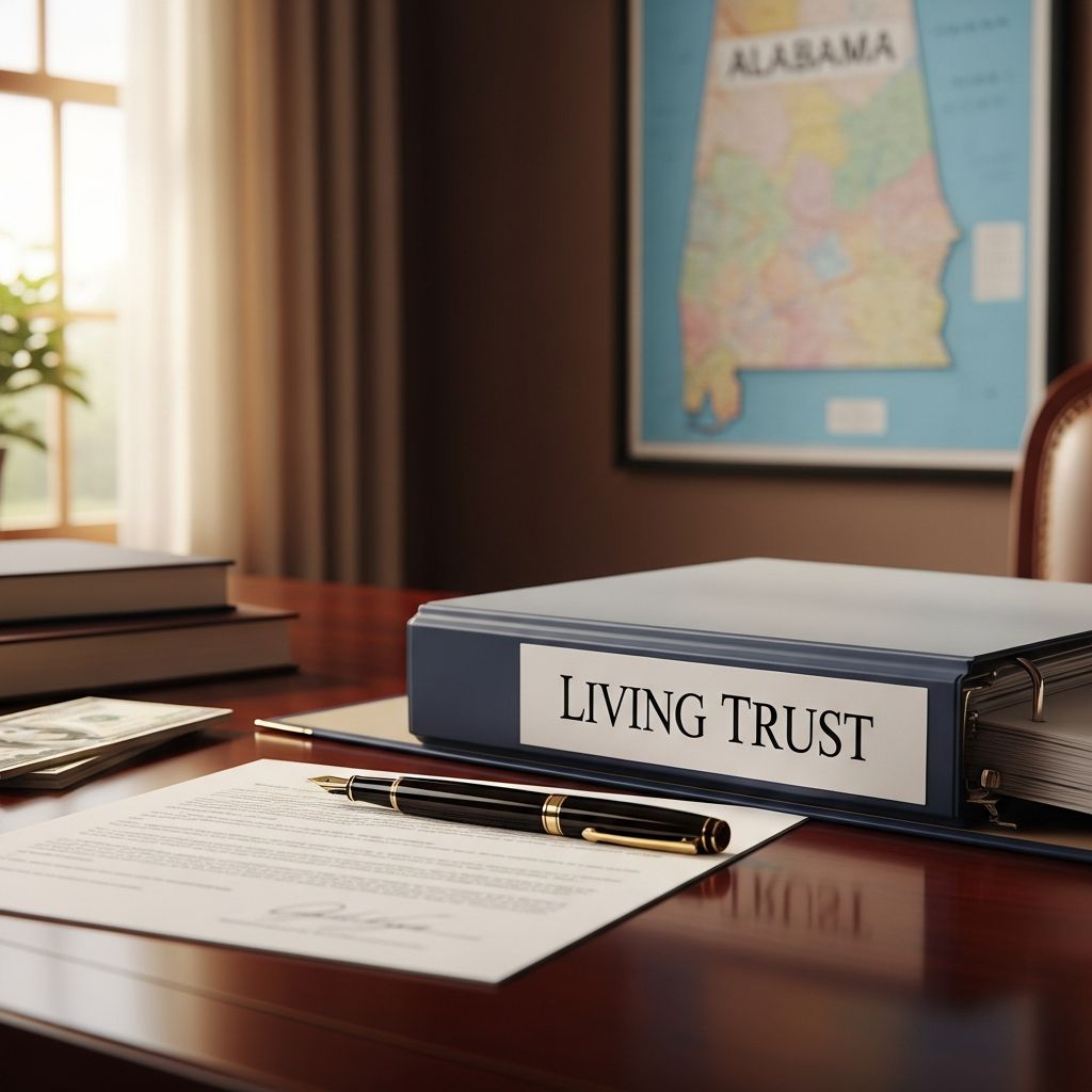 Comprehensive guide to setting up a living trust in Alabama for seamless asset protection and probate avoidance.