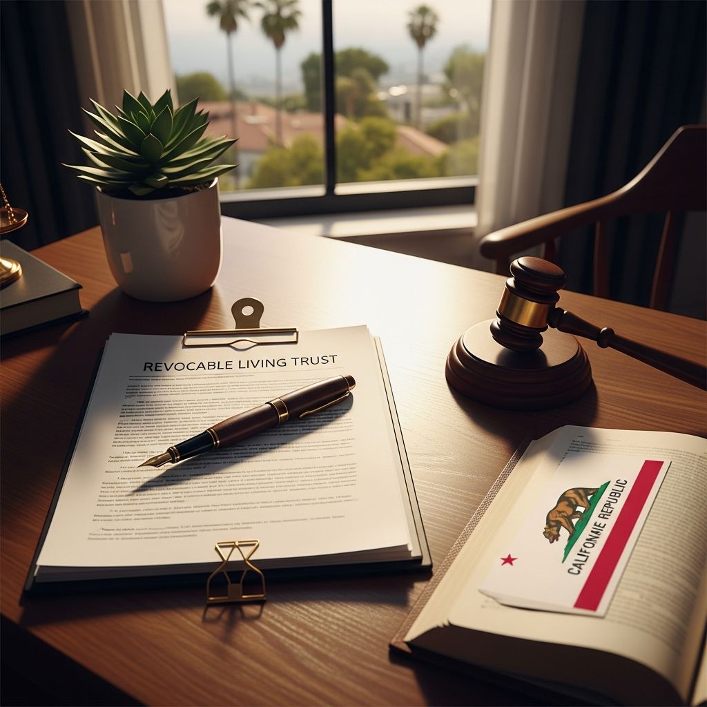 Master the process of creating a revocable living trust in California to protect assets, bypass probate, and secure your legacy efficiently.