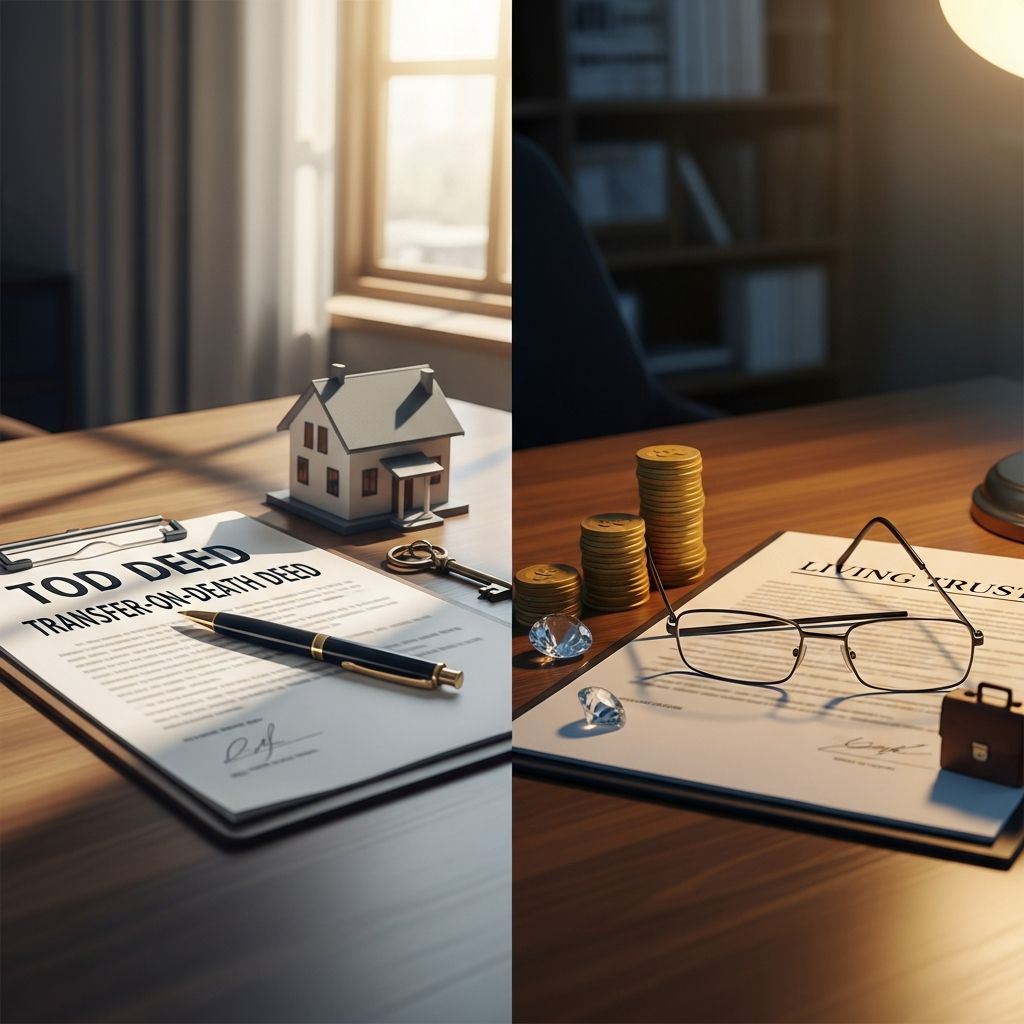 Compare transfer-on-death deeds and living trusts to determine the best estate planning strategy for your family's needs.
