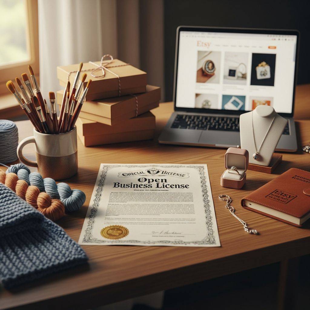Navigate Etsy licensing rules: Learn when business permits, tax IDs, and EINs are required for hobbyists and full-time sellers.