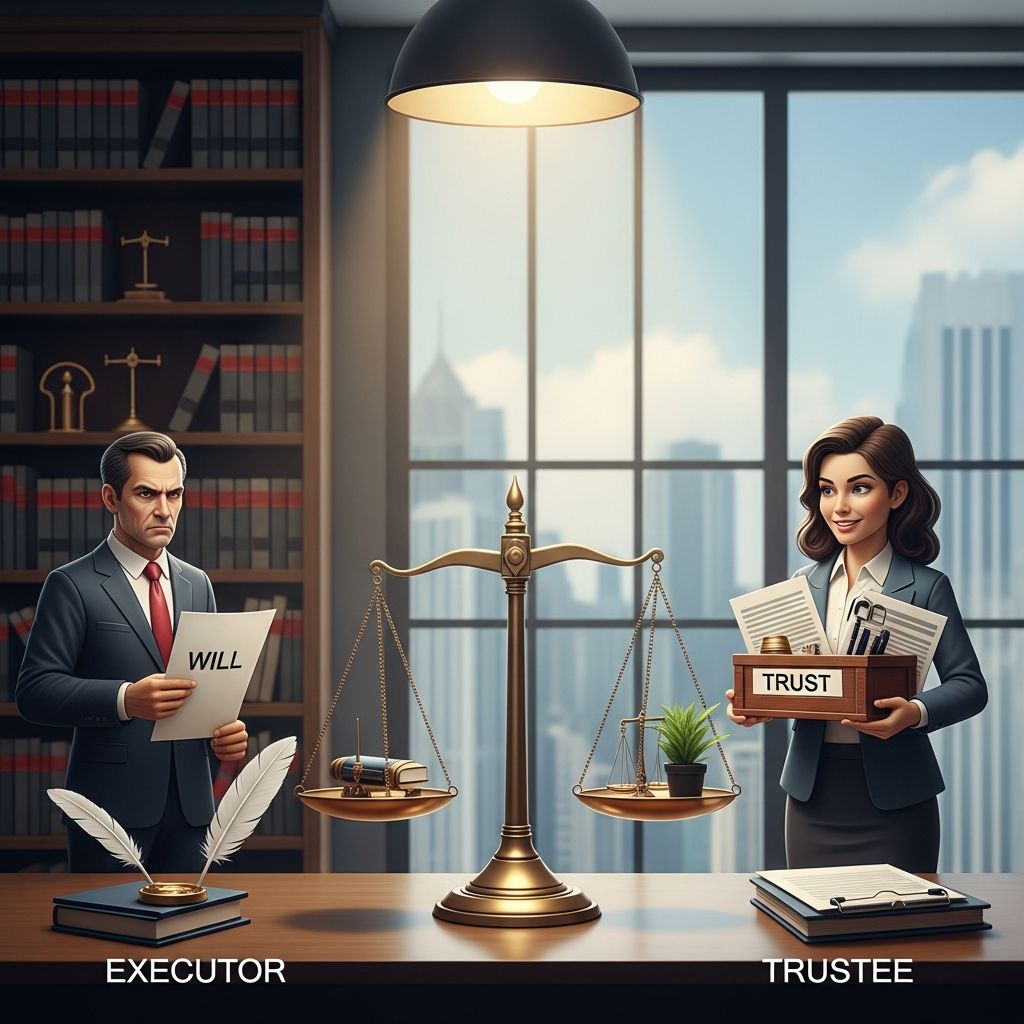 Understand the distinct roles of executors and trustees in estate planning to ensure smooth asset management and distribution for your loved ones.