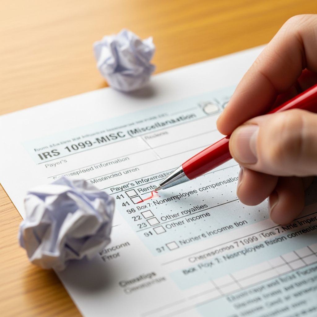 Discover essential steps to correct inaccuracies on your Form 1099-MISC and avoid IRS penalties effectively.