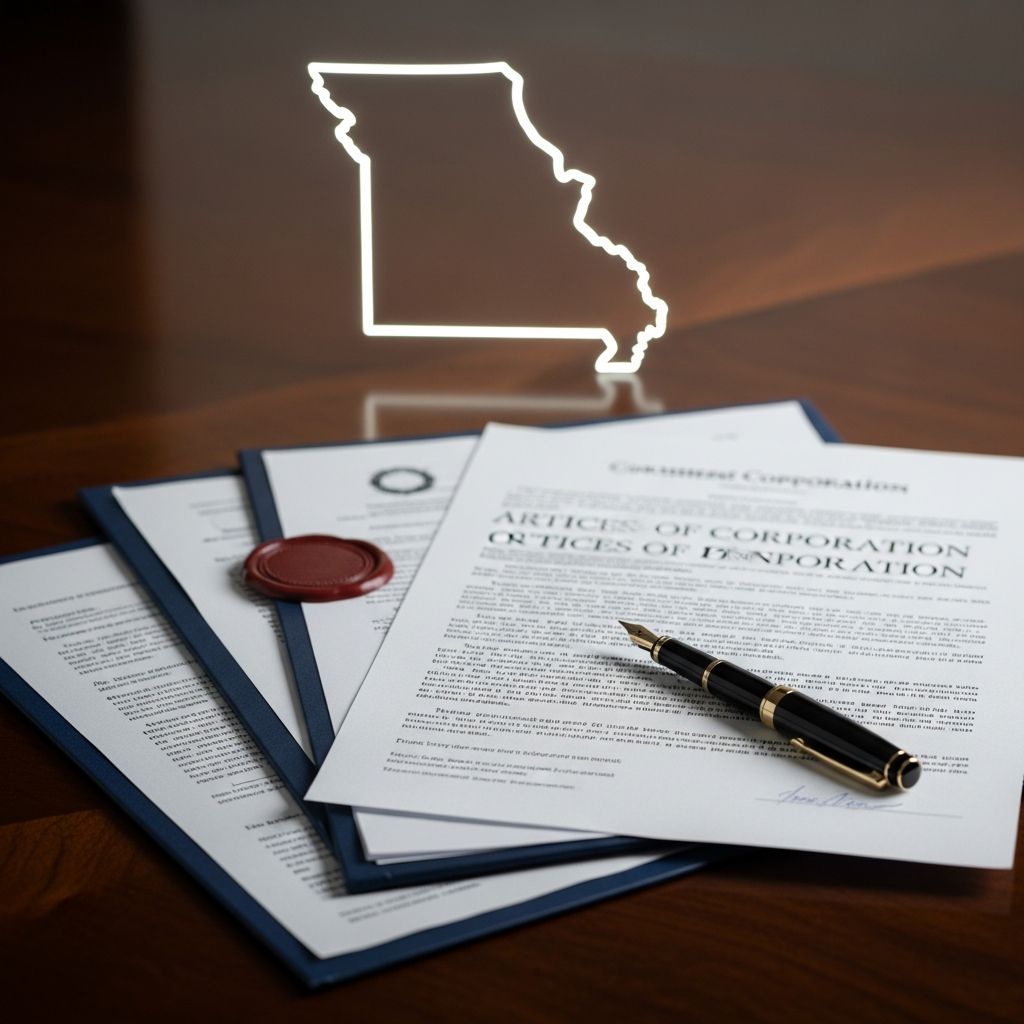 Complete guide to establishing a corporation in Missouri: from naming and filing to compliance and taxes for lasting success.