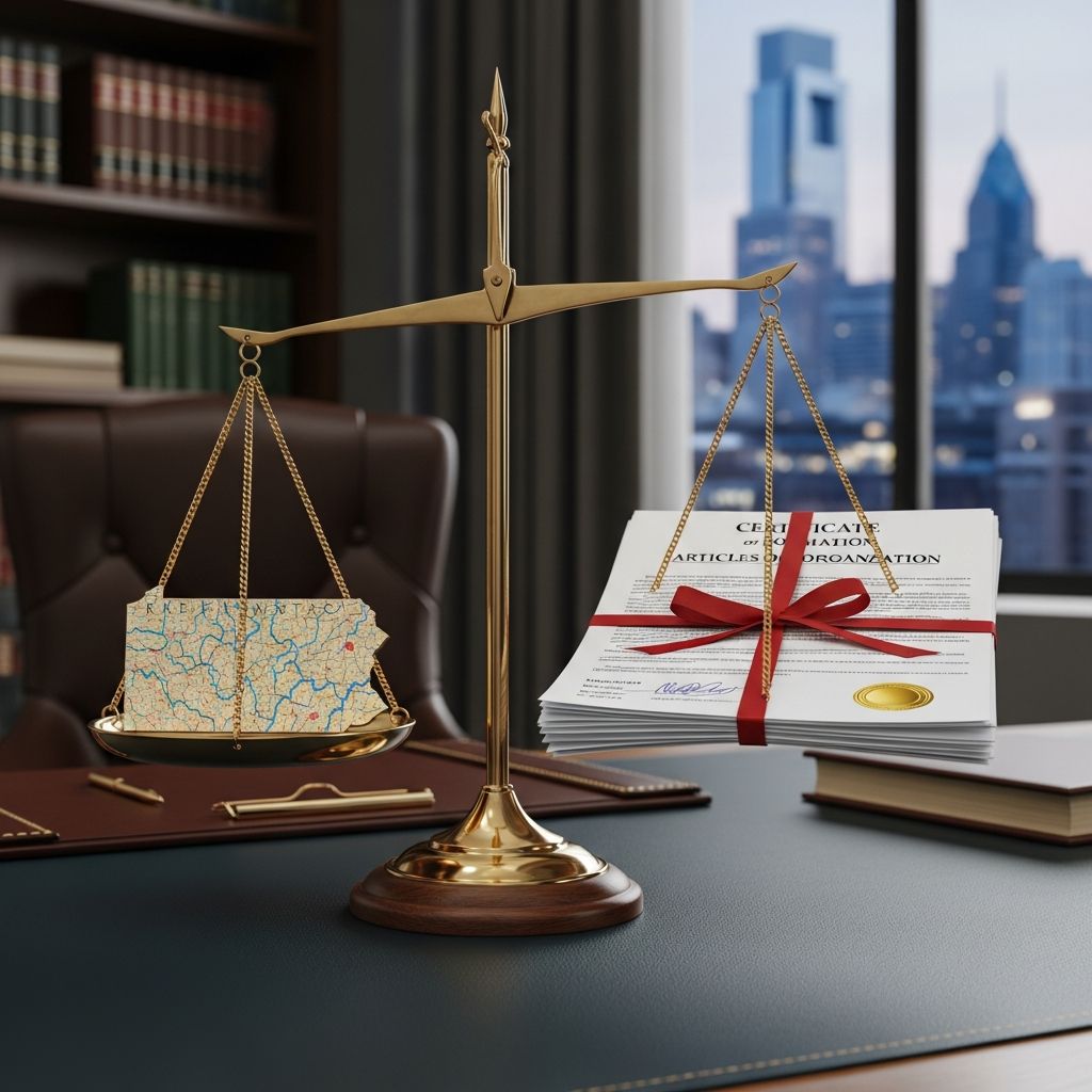 Master the step-by-step process to launch your Pennsylvania LLC with essential requirements, costs, and compliance tips for success.