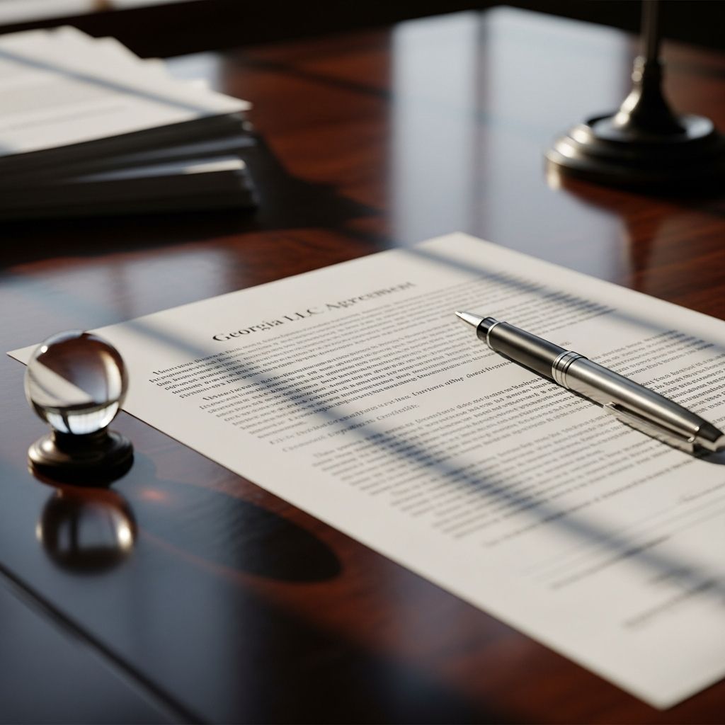 Master the essentials of crafting a robust Georgia LLC operating agreement to safeguard your business and clarify operations.
