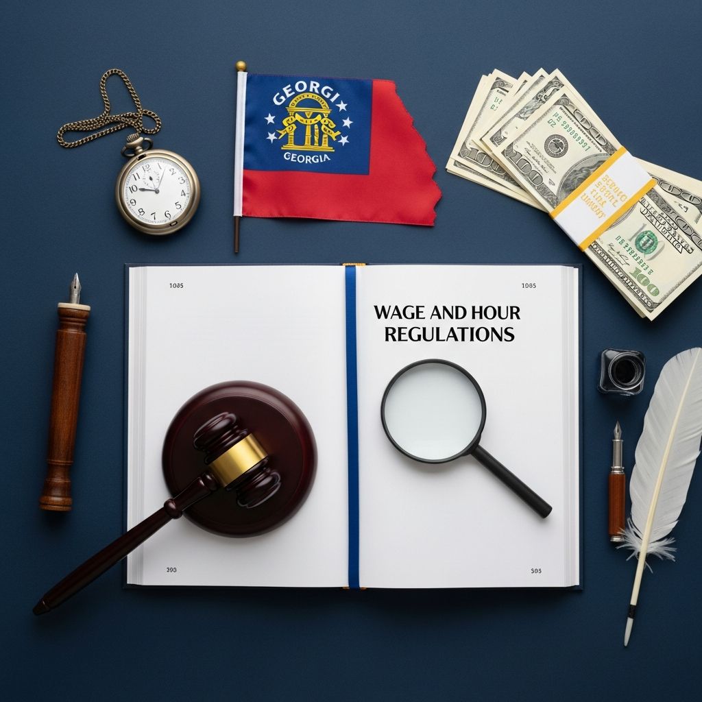 Essential guide to Georgia's minimum wage, overtime rules, breaks, and worker protections under state and federal law.