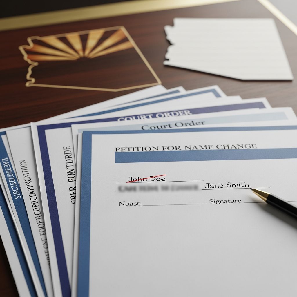 Guide to Changing Your Name Legally in Arizona Complete step-by-step process for adults and minors to legally update your name in Arizona courts with all required forms and updates.