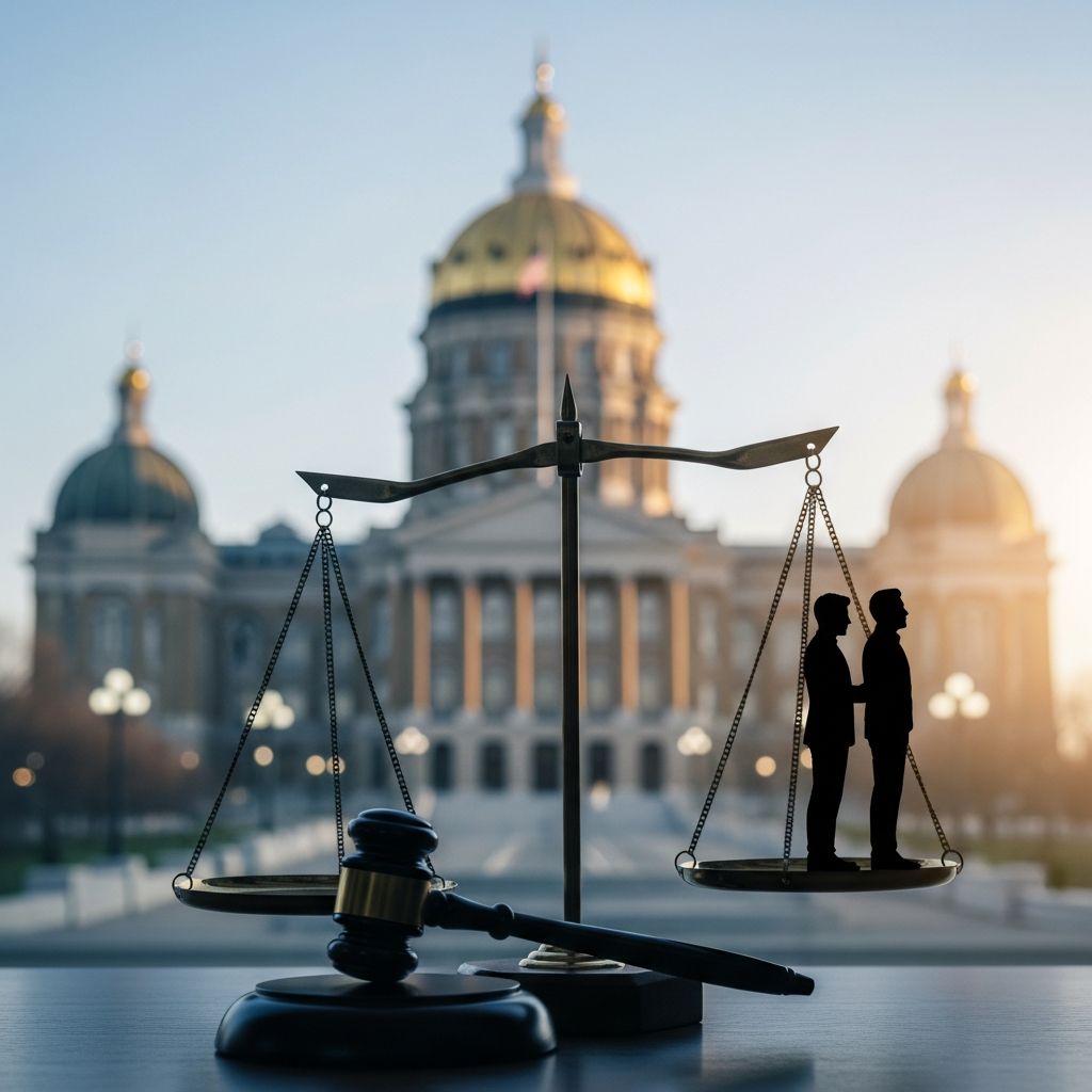Complete guide to navigating Iowa's no-fault divorce laws, from filing to final decree and child custody arrangements.