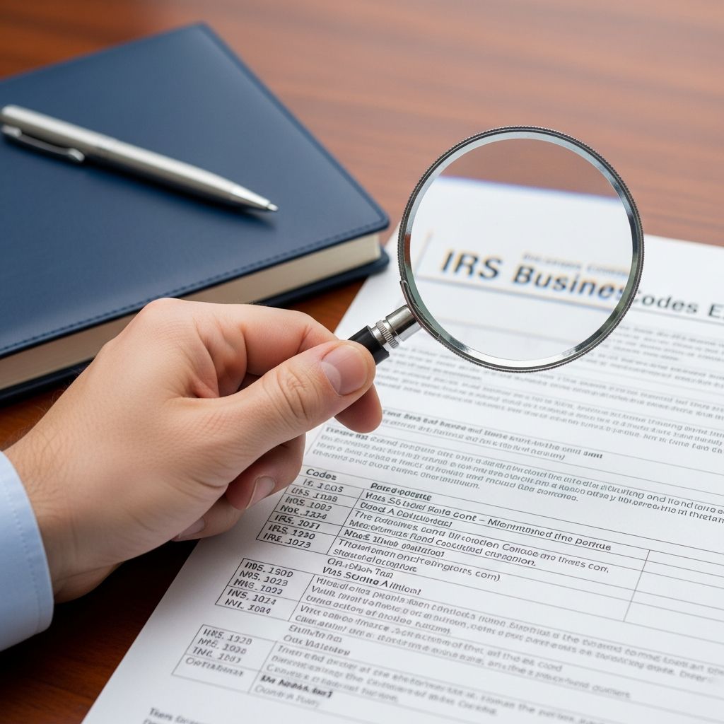 Master IRS principal business codes: Select the right NAICS code for accurate tax filing, deductions, and compliance.