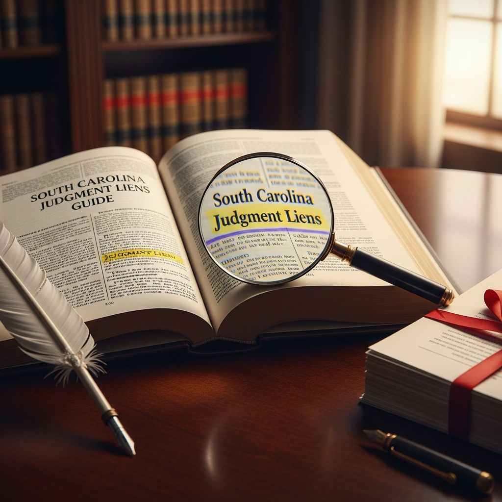 Comprehensive guide to judgment liens in South Carolina: creation, enforcement, duration, exemptions, and strategies for creditors and debtors.