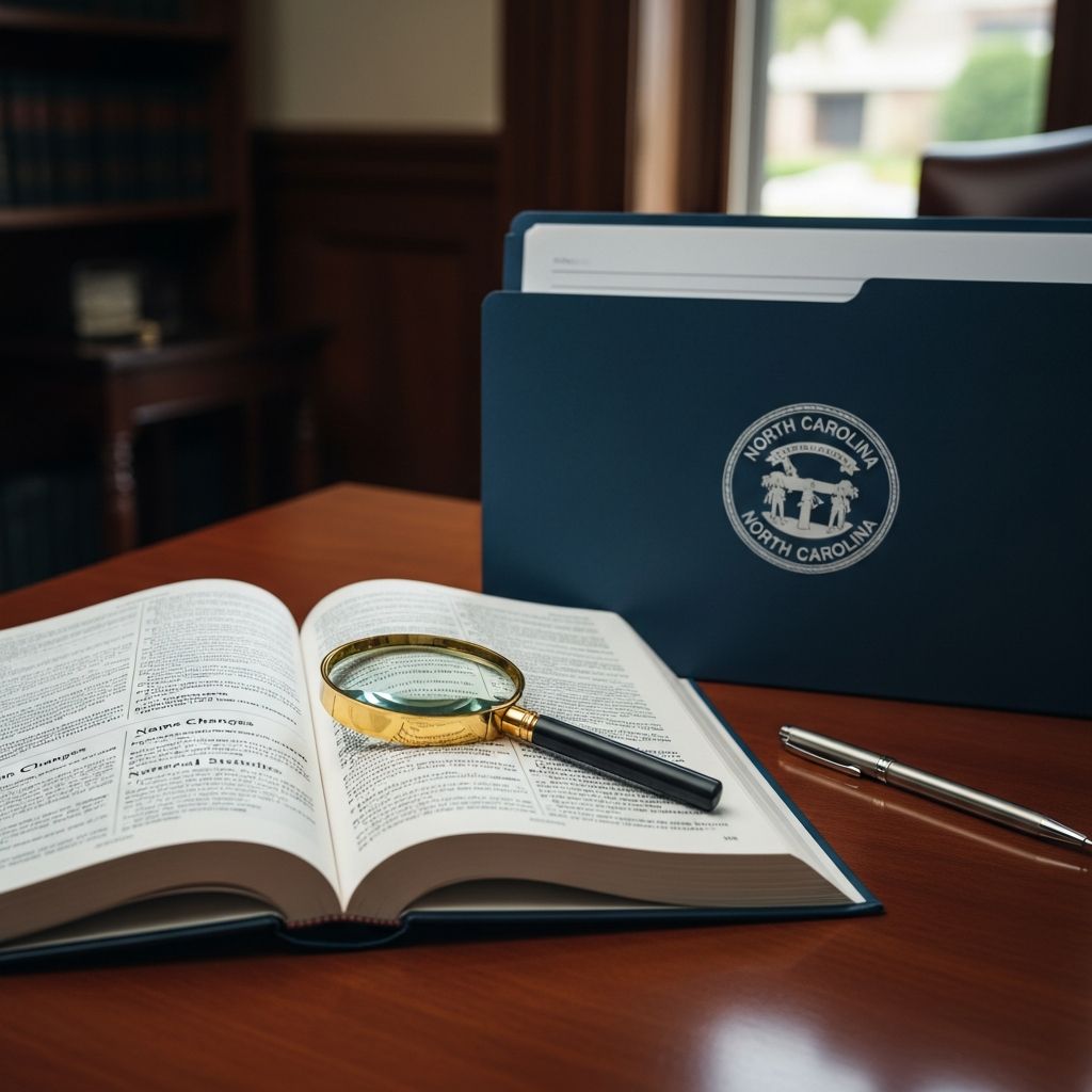 Navigate North Carolina's name change process with this comprehensive guide covering marriage, divorce, and petition procedures.