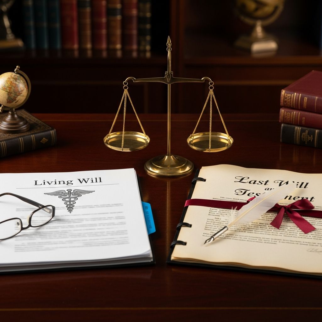 Understand the vital distinctions between living wills and last wills to secure your healthcare wishes and legacy distribution effectively.