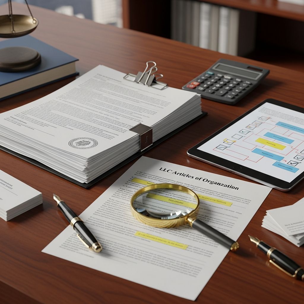 Master the essentials of LLC Articles of Organization: filing, requirements, and key differences for successful business setup.
