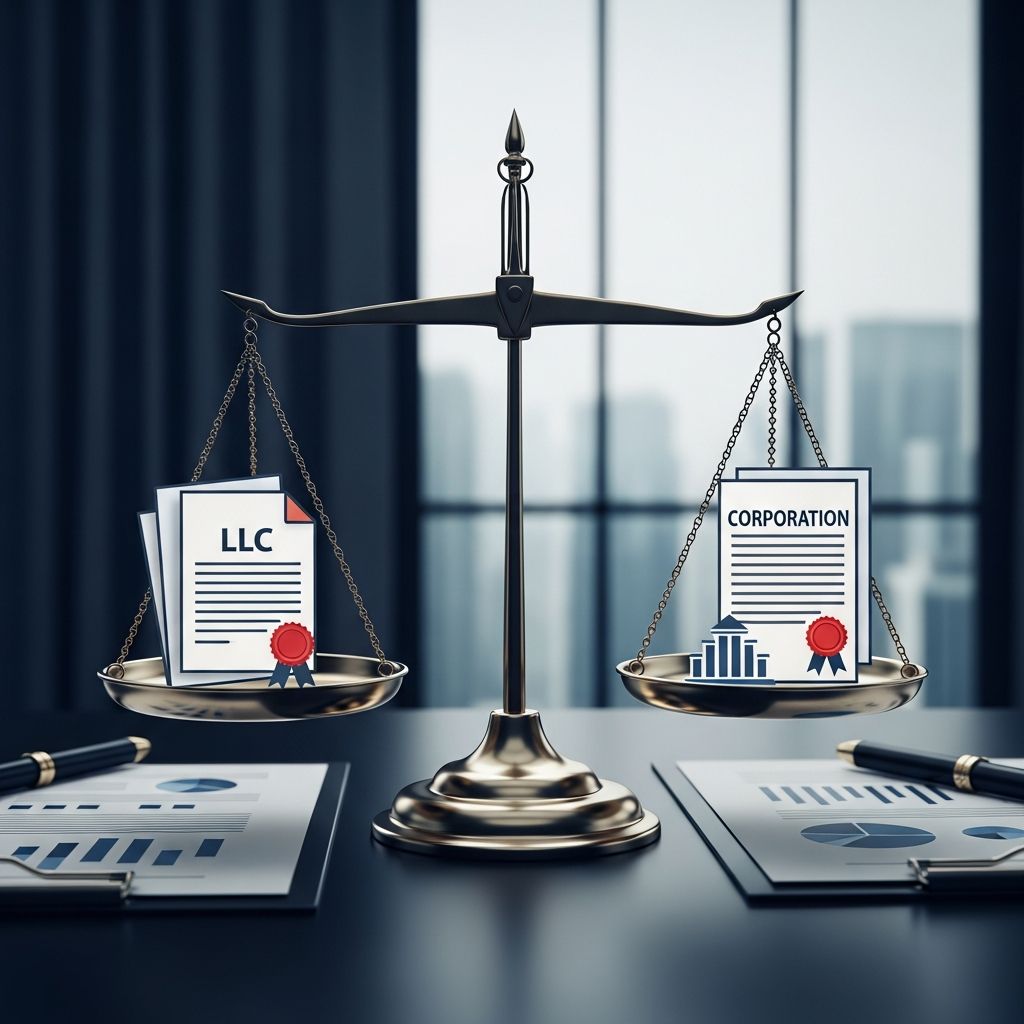 Discover key differences between LLCs and corporations to select the ideal structure for liability, taxes, management, and growth.