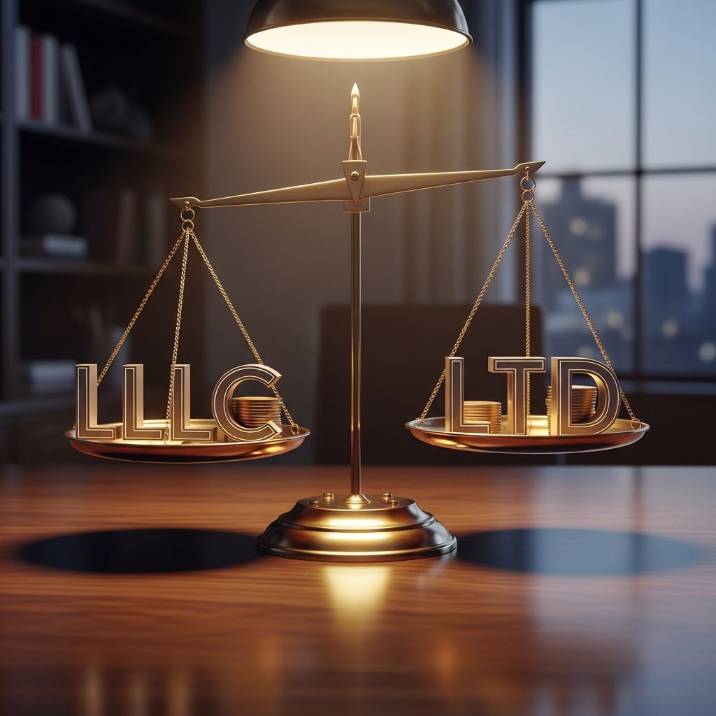 Compare LLC and LTD business structures to understand liability, taxes, and operational differences.