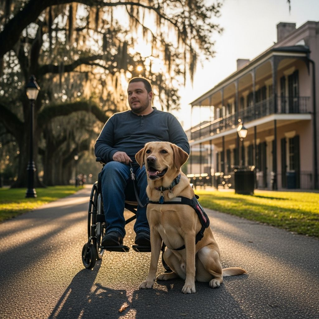 Comprehensive guide to Louisiana's laws on service dogs, emotional support animals, housing rights, public access, and penalties for misuse.