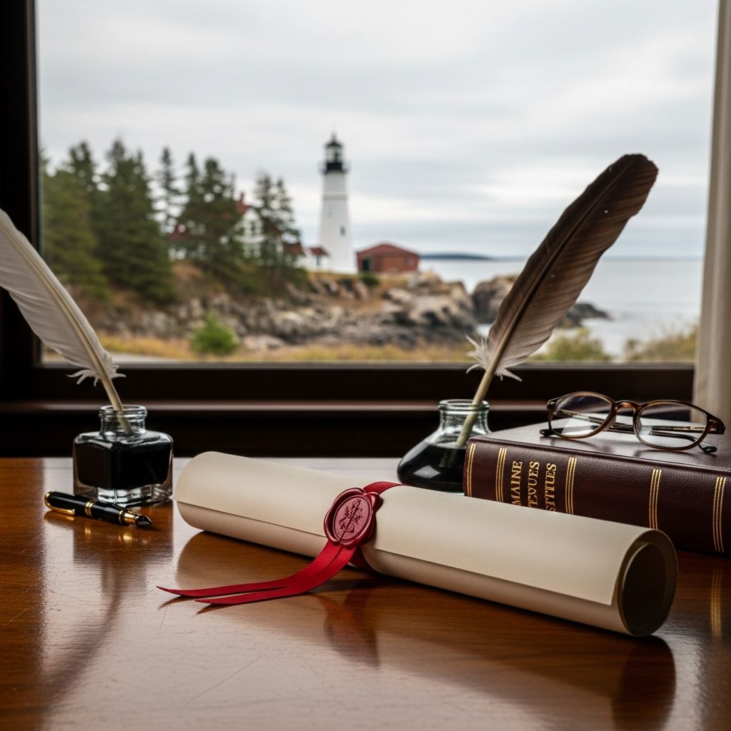 Comprehensive guide to creating, validating, and managing a last will and testament in Maine for secure estate distribution.
