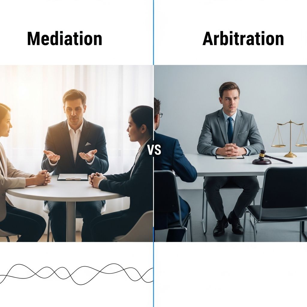 Discover the core differences between mediation and arbitration to choose the best path for resolving your disputes efficiently and effectively.