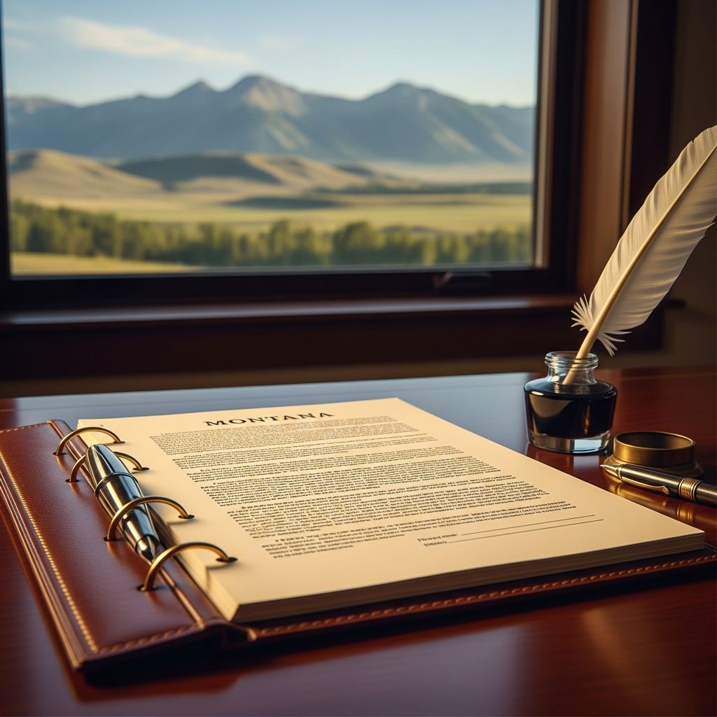 Comprehensive guide to creating a valid last will and testament in Montana, covering requirements, types, and estate planning essentials for securing your legacy.