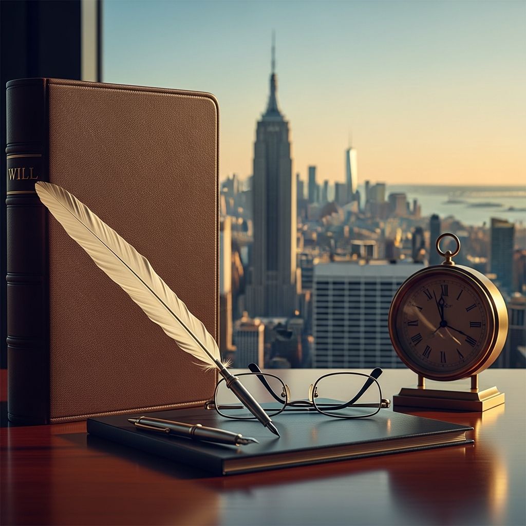 Complete guide to creating a valid will in New York and understanding probate requirements.