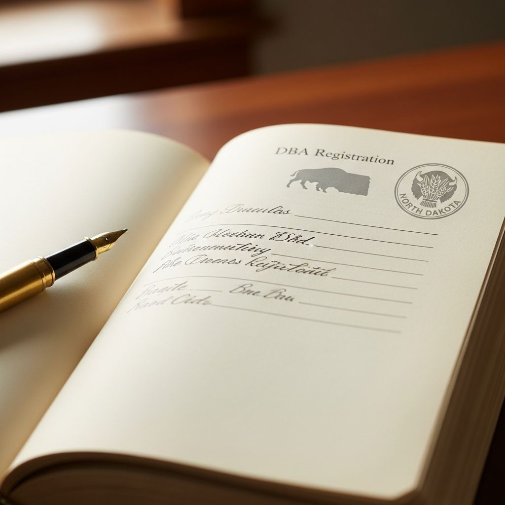 North Dakota DBA Registration: Complete Guide For 2025 Complete guide to registering a trade name or DBA in North Dakota for sole proprietors, LLCs, and corporations.