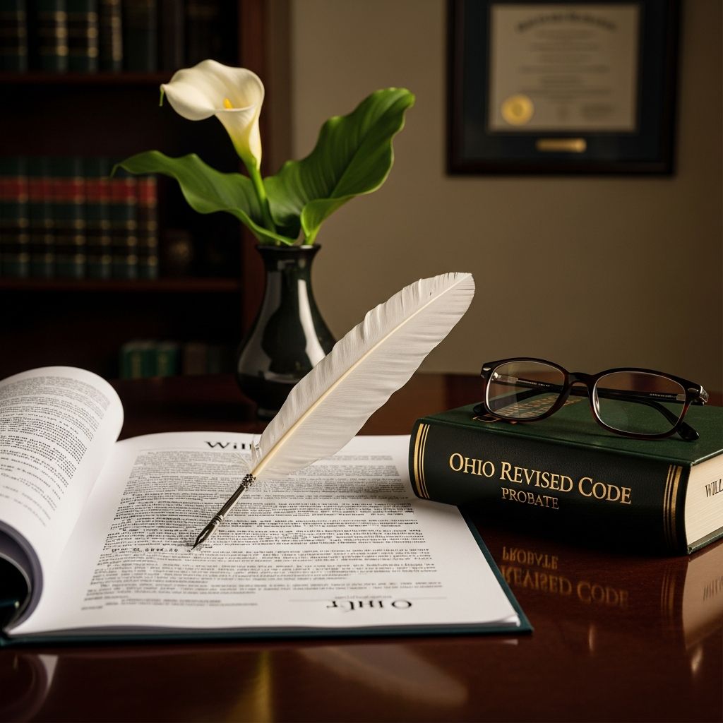 Creating a Valid Will in Ohio: Legal Requirements Complete guide to Ohio will creation, execution, and probate process requirements.