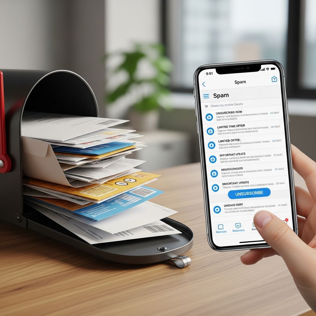 Practical steps to reclaim your inbox and mailbox from spam, promotional emails, and junk mail effectively.