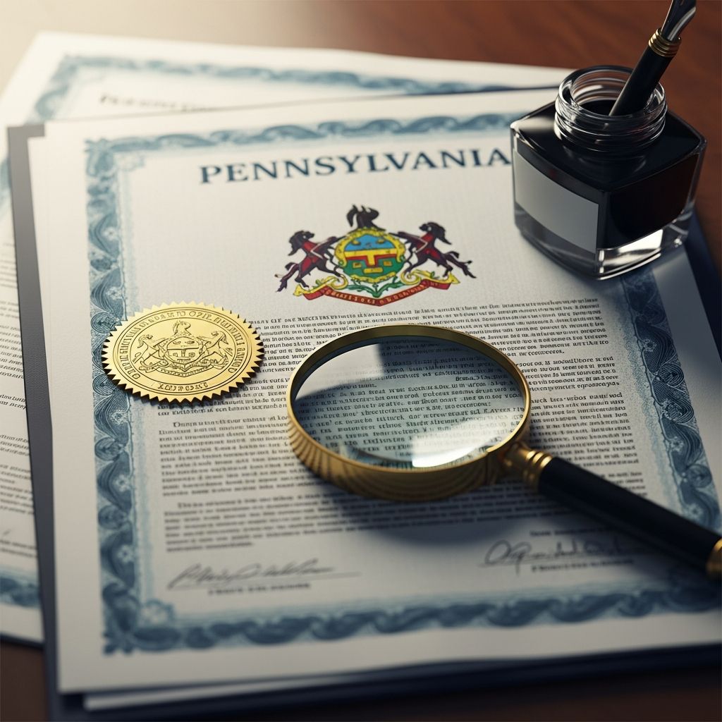 Complete guide to obtaining, using, and maintaining your Pennsylvania Certificate of Good Standing for business compliance and growth.