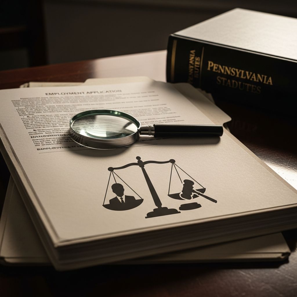 PA Employer Rules on Criminal Records in Hiring Navigate Pennsylvania's laws on using arrest and conviction records for fair hiring practices and compliance.