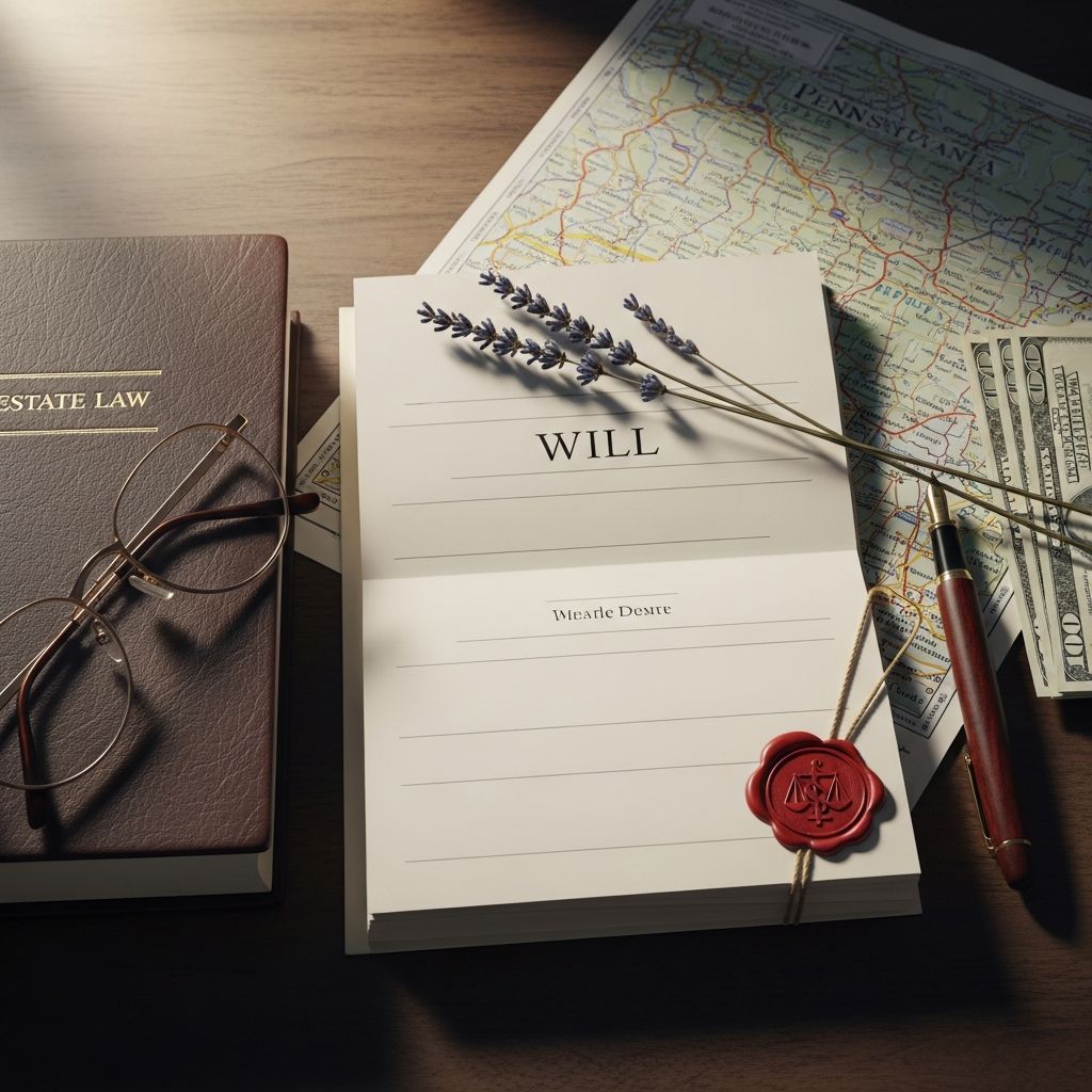 Comprehensive guide to creating a valid last will and testament in Pennsylvania, covering requirements, processes, and estate planning essentials.
