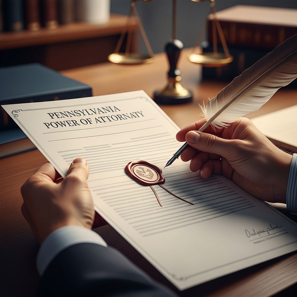 Comprehensive guide to creating, executing, and using powers of attorney in Pennsylvania under current laws.