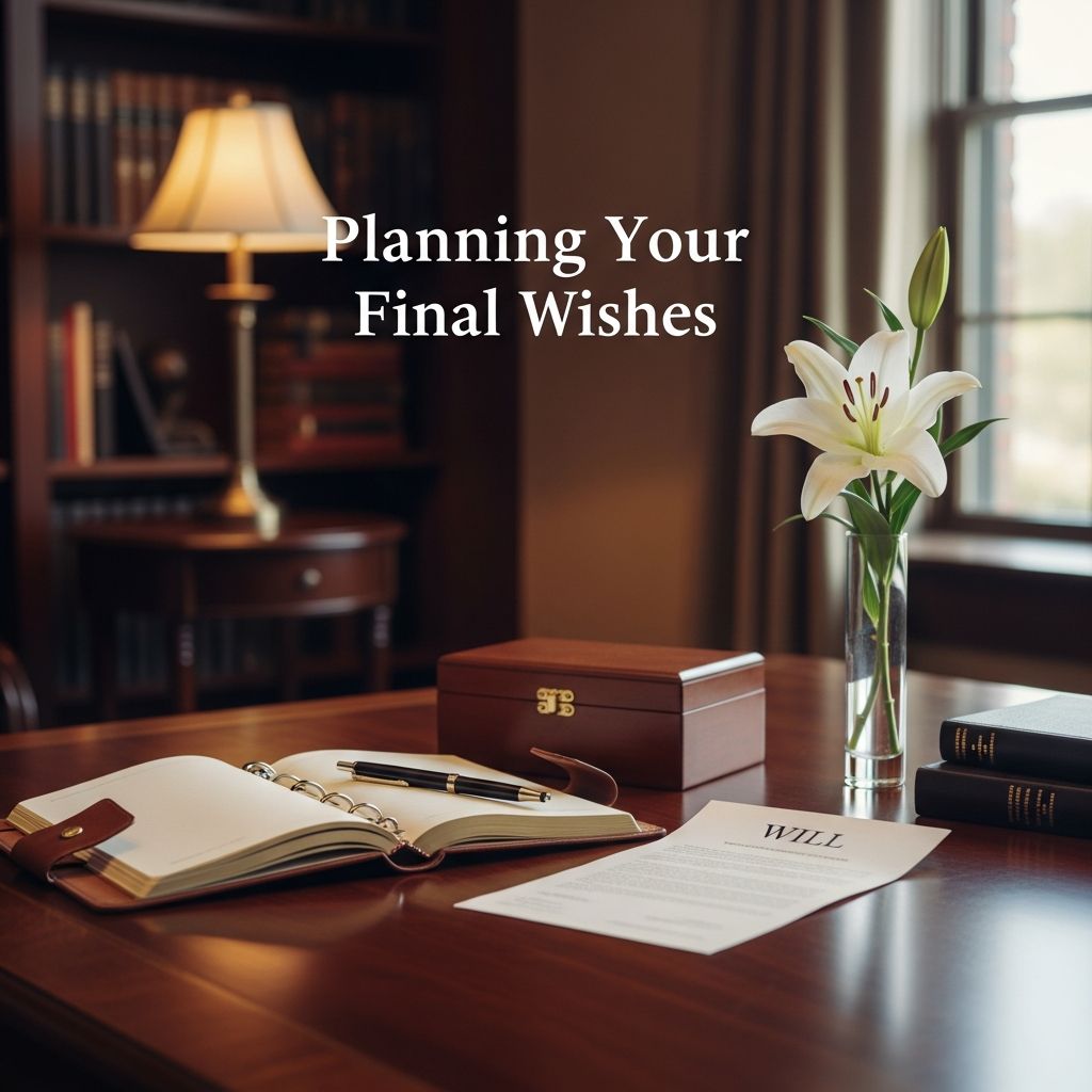 Guide to documenting end-of-life preferences, easing burdens on loved ones through clear instructions and legal preparation.
