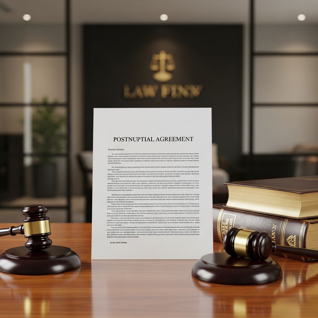 Understand postnuptial agreements, their enforceability, and why legal expertise is essential for protecting marital assets and rights.