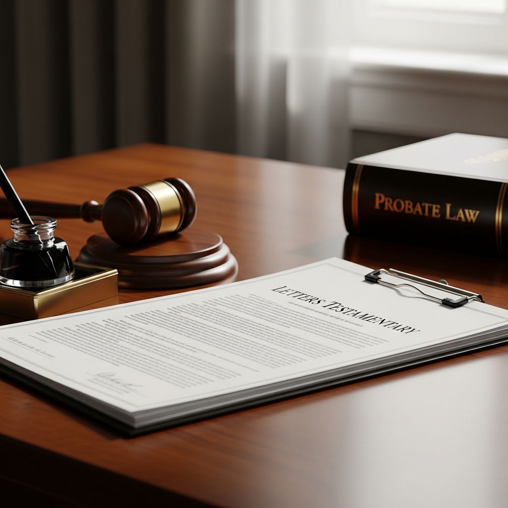 Probate Court Authorization: Understanding Letters Testamentary Master the essential legal documentation executors need to settle estates effectively.