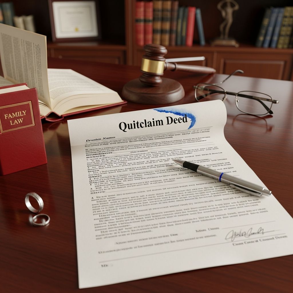 Master the role of quitclaim deeds in divorce: transfer property smoothly, avoid pitfalls, and secure your financial future effectively.