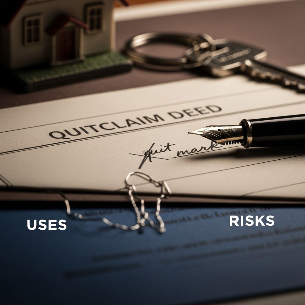 Discover when quitclaim deeds are ideal for property transfers, their risks, and how they differ from warranty deeds in real estate transactions.