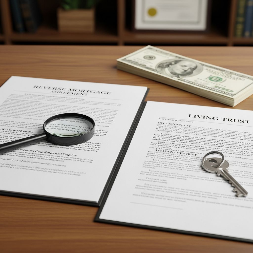Learn how to secure a reverse mortgage when your home is held in a living trust, navigating lender rules and estate planning.
