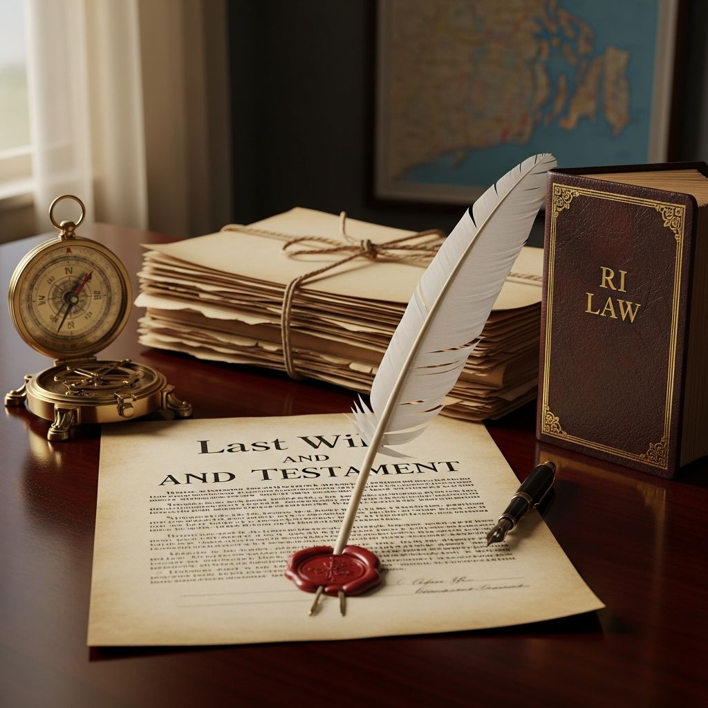 Comprehensive guide to creating, executing, and managing a last will and testament in Rhode Island for secure estate planning.